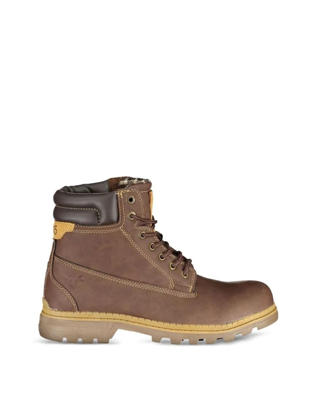 Carrera Brown Lace-Up Ankle Boots