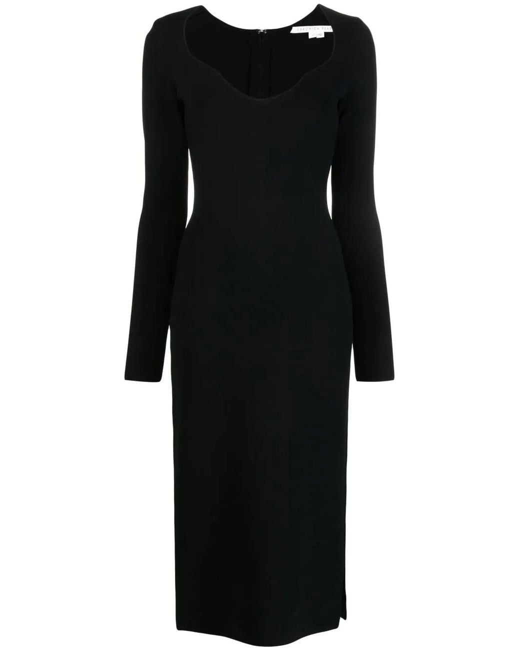 Veronica Beard Black Imka V-Neck Dress