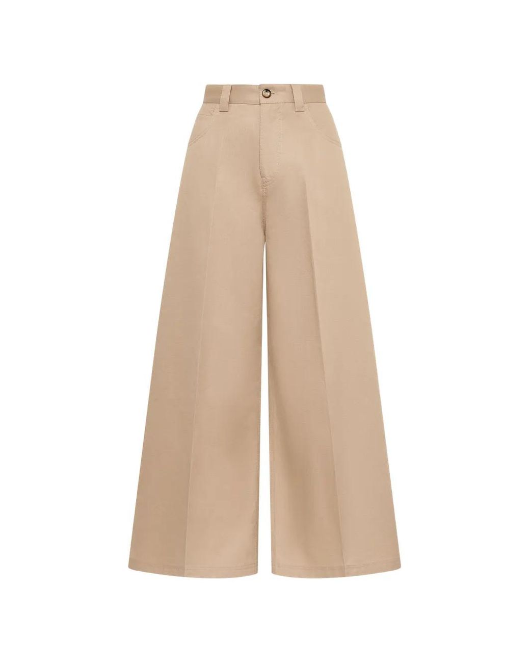 Maliparmi Natural Wide Leg Trousers