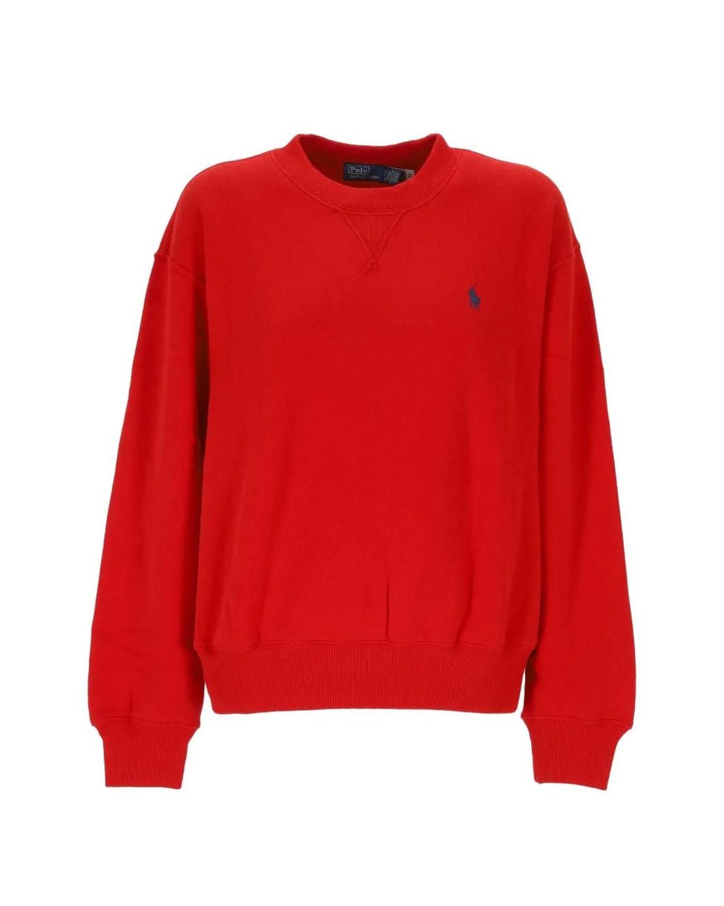 Polo Ralph Lauren Red Fleece Crewneck Sweatshirt