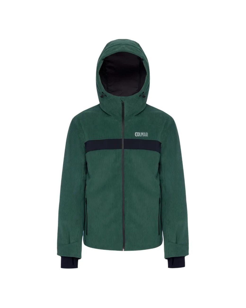 Colmar Green Corduroy-Effect Hooded Jacket for men