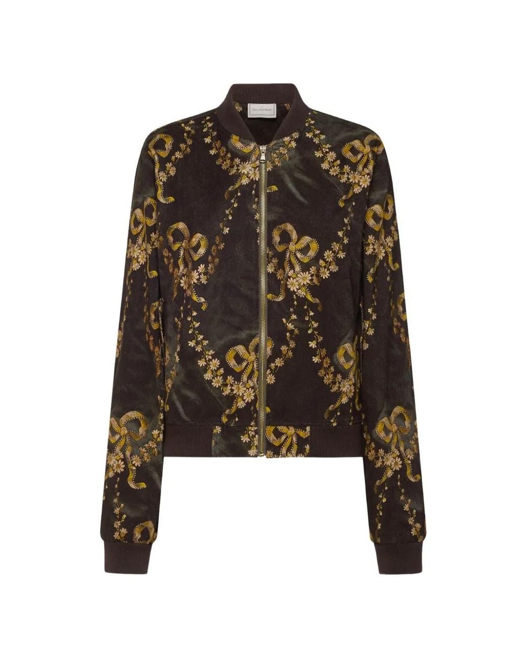 Pierre Louis Mascia Black Amadox Floral-Print Jacket