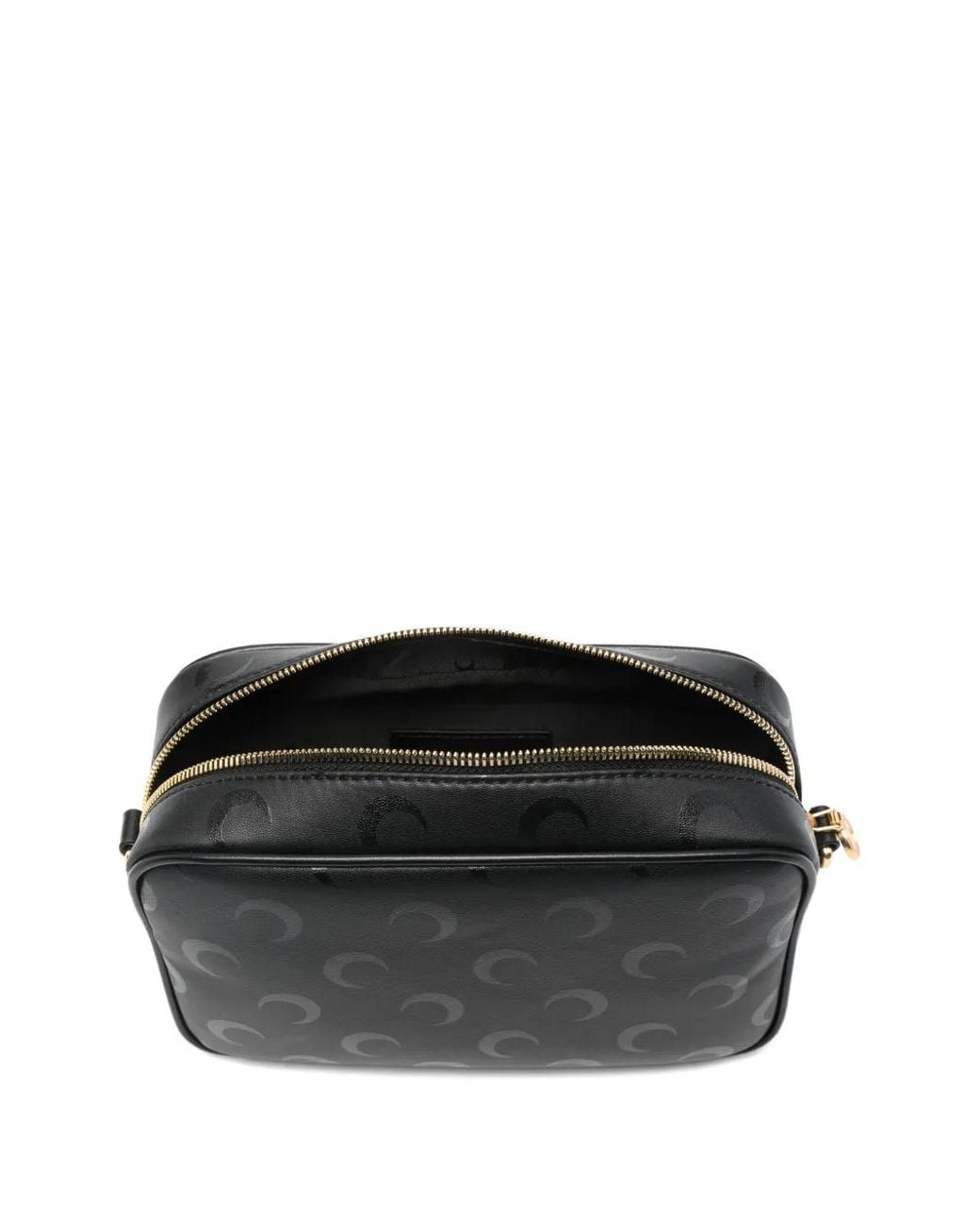 MARINE SERRE Black Moon Print Satchel