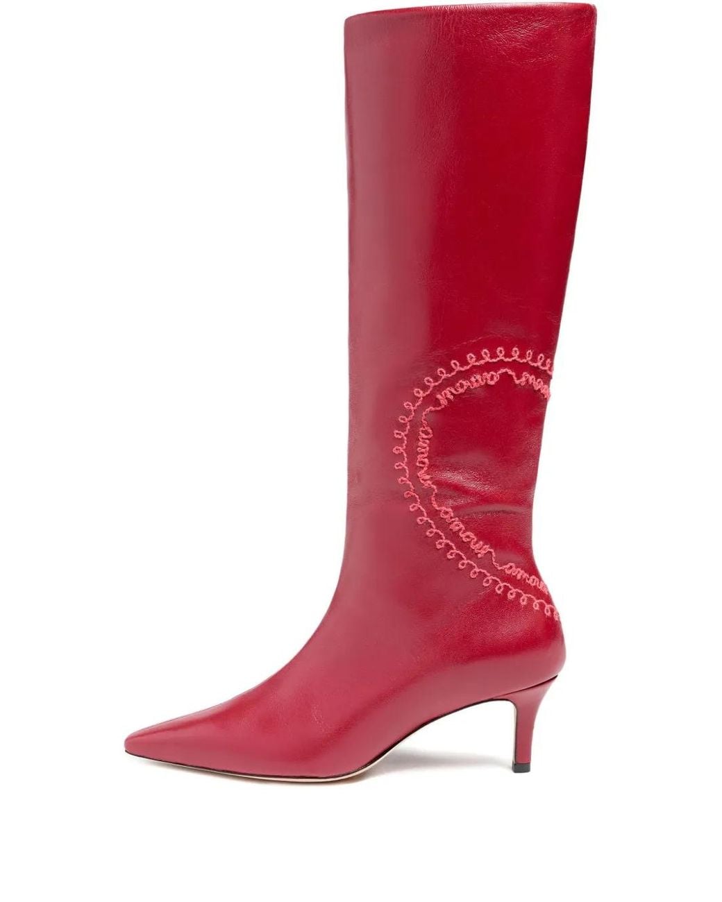 Cinq À Sept Red 60Mm Casey Knee-High Boots