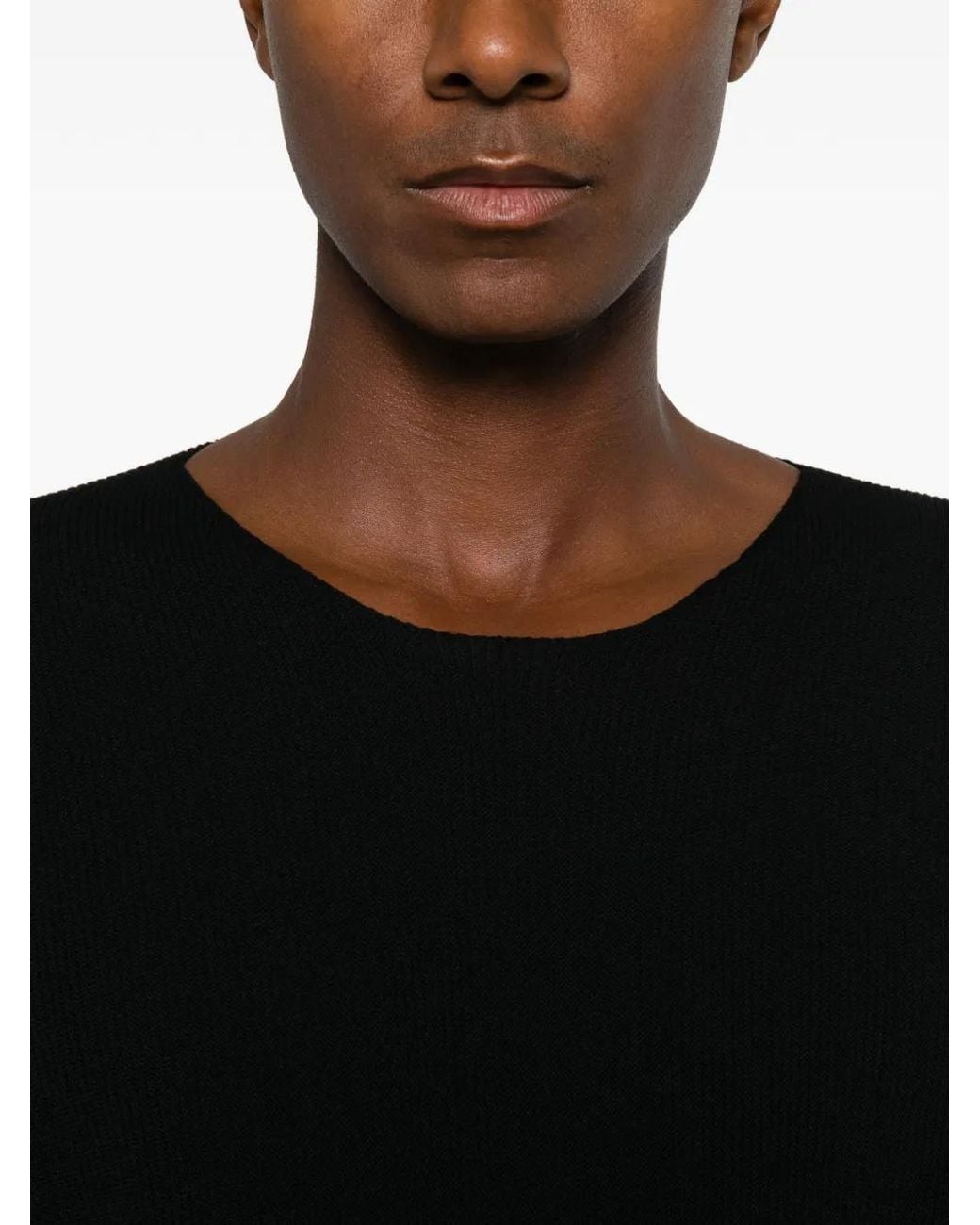 Homme Plissé Issey Miyake Black Round-Neck Short-Sleeve T-Shirt for men