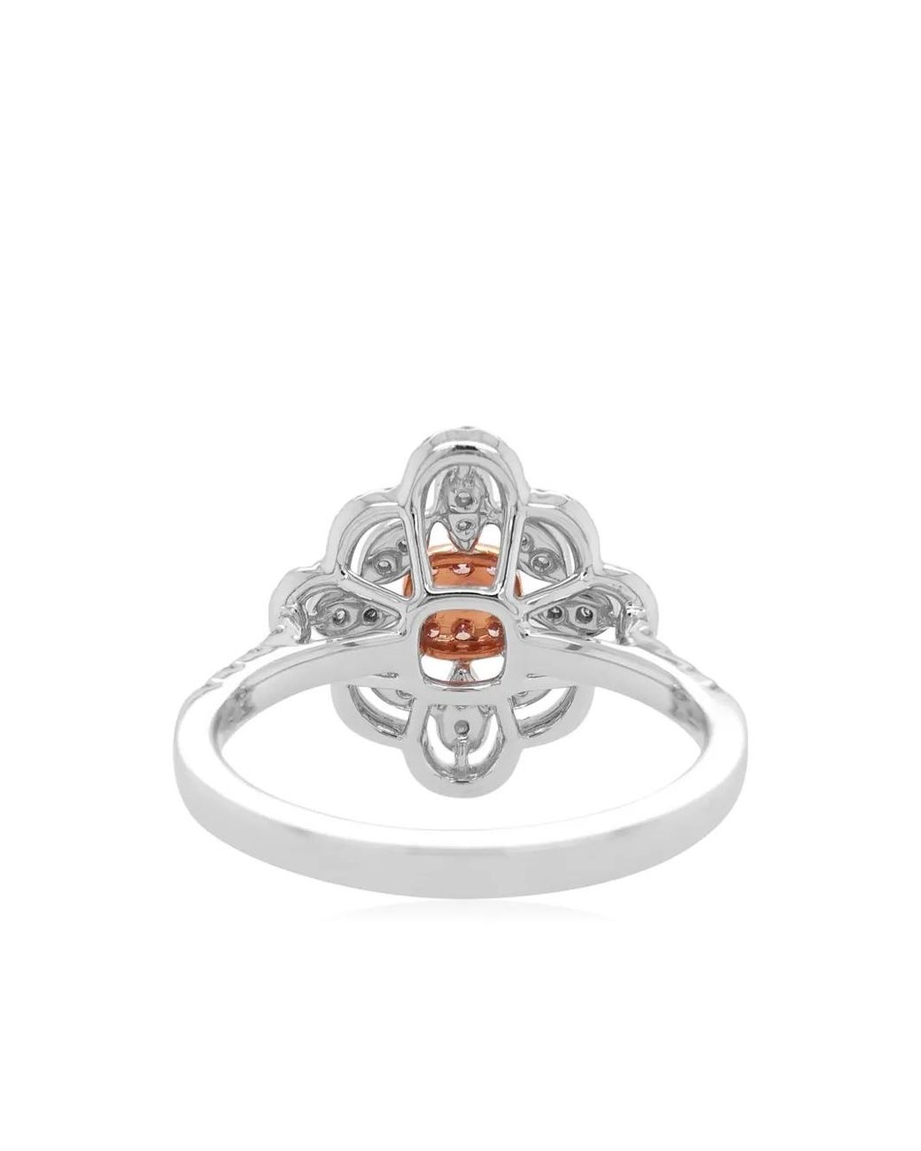 HYT Jewelry White 18Kt Rose And Platinum Diamond Ring