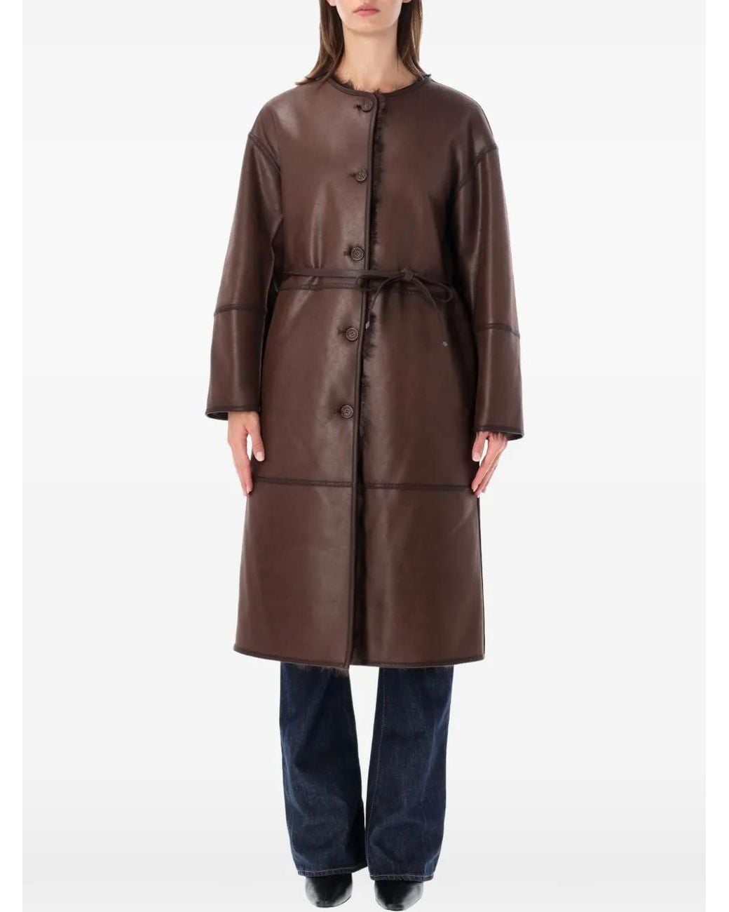 Abrigo Toscana Reversible Vegancode de color Brown