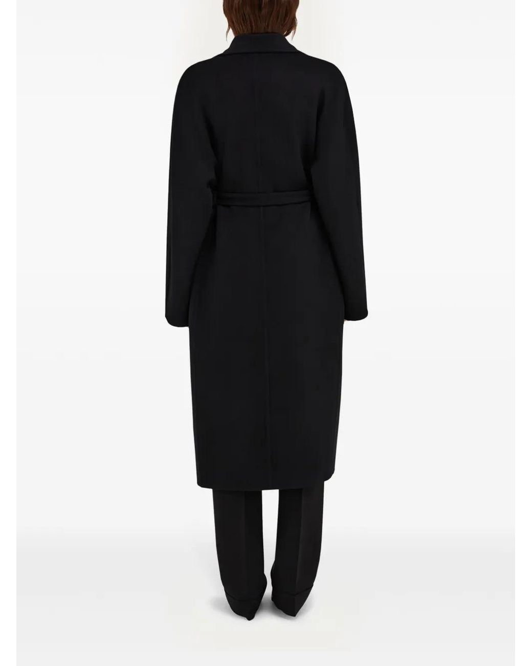 Ferragamo Black Single Breasted Coat
