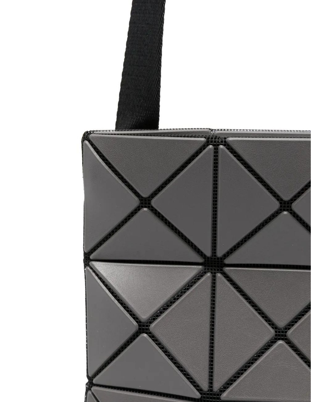 Issey Miyake White Lucente Geometric Crossbody Bag