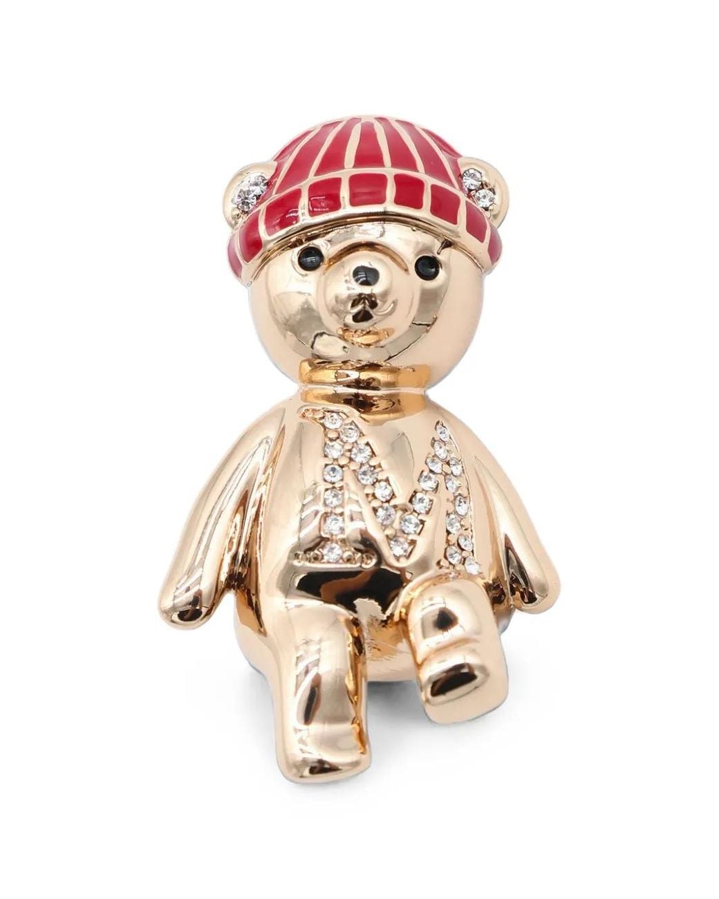 Max Mara White Teddy Bear Brooch
