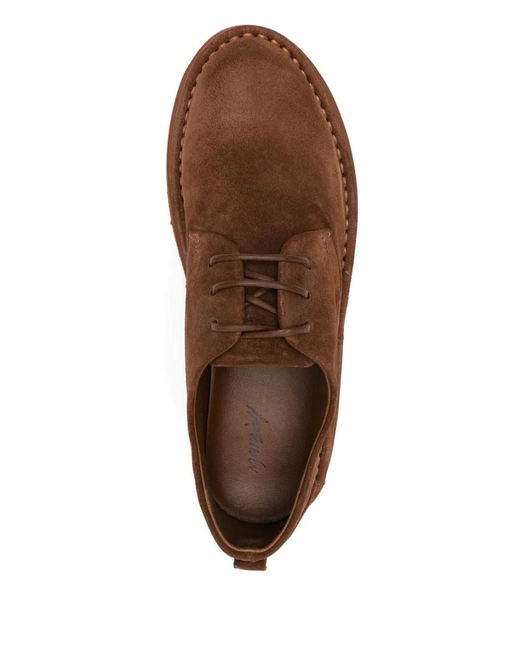 Marsèll Brown Sancrispa Suede Derby Shoes