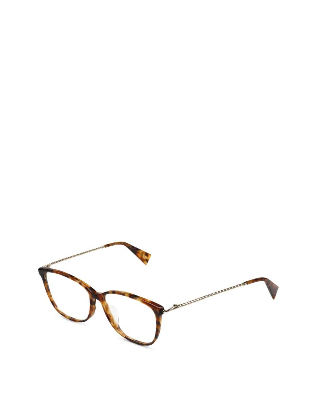 Marc Jacobs White Tortoiseshell-Effect Square-Frame Glasses