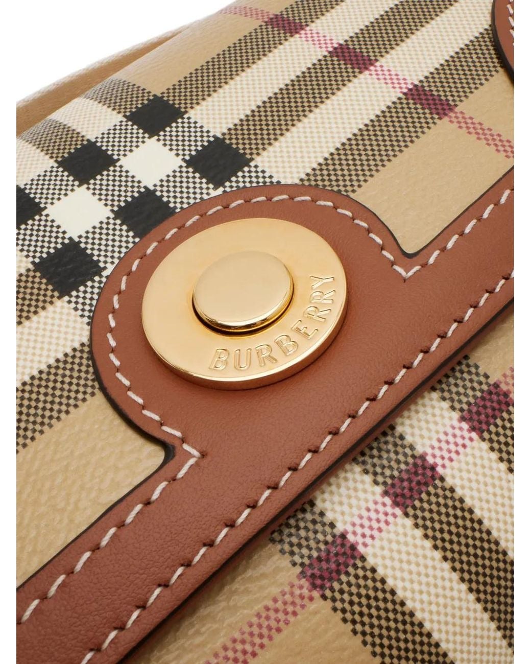 Mini Bagas Burberry Mini Note Bag in Natural | Lyst