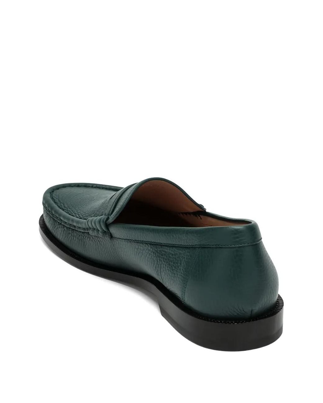 Loewe Green Campo Leather Penny Loafers for men