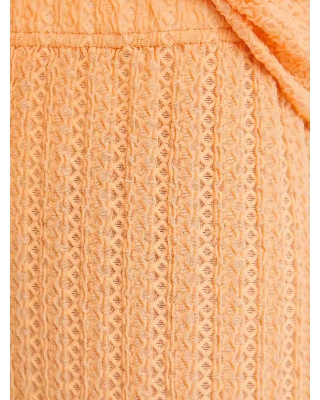 Résumé Orange Pantalon Texturé