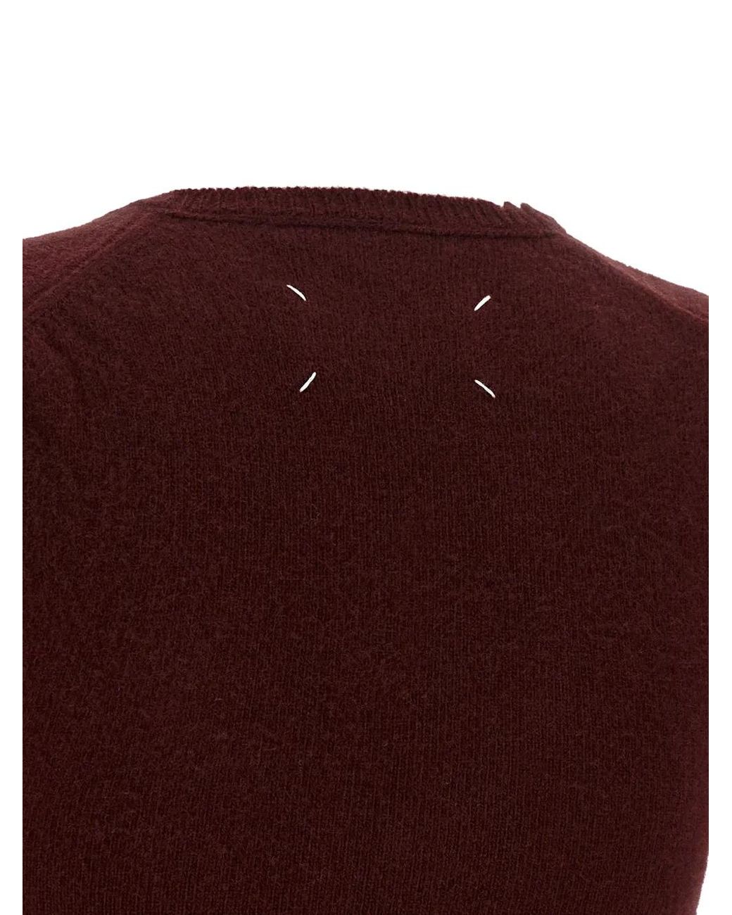 Maison Margiela Purple Distressed Four Stitches Vest