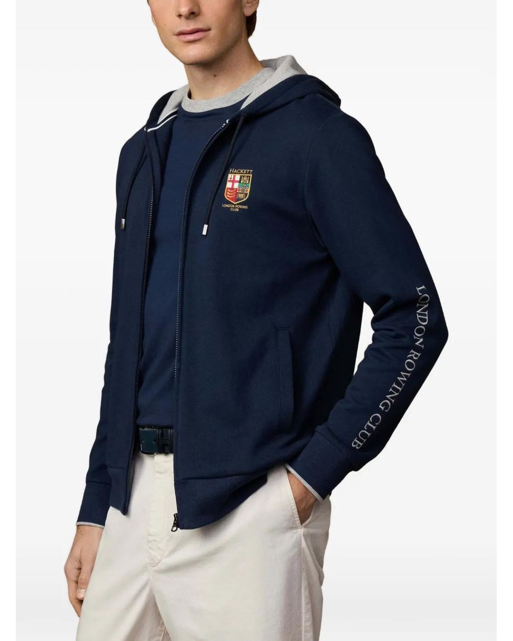 Hackett Blue London Rowing Club Hoodie for men
