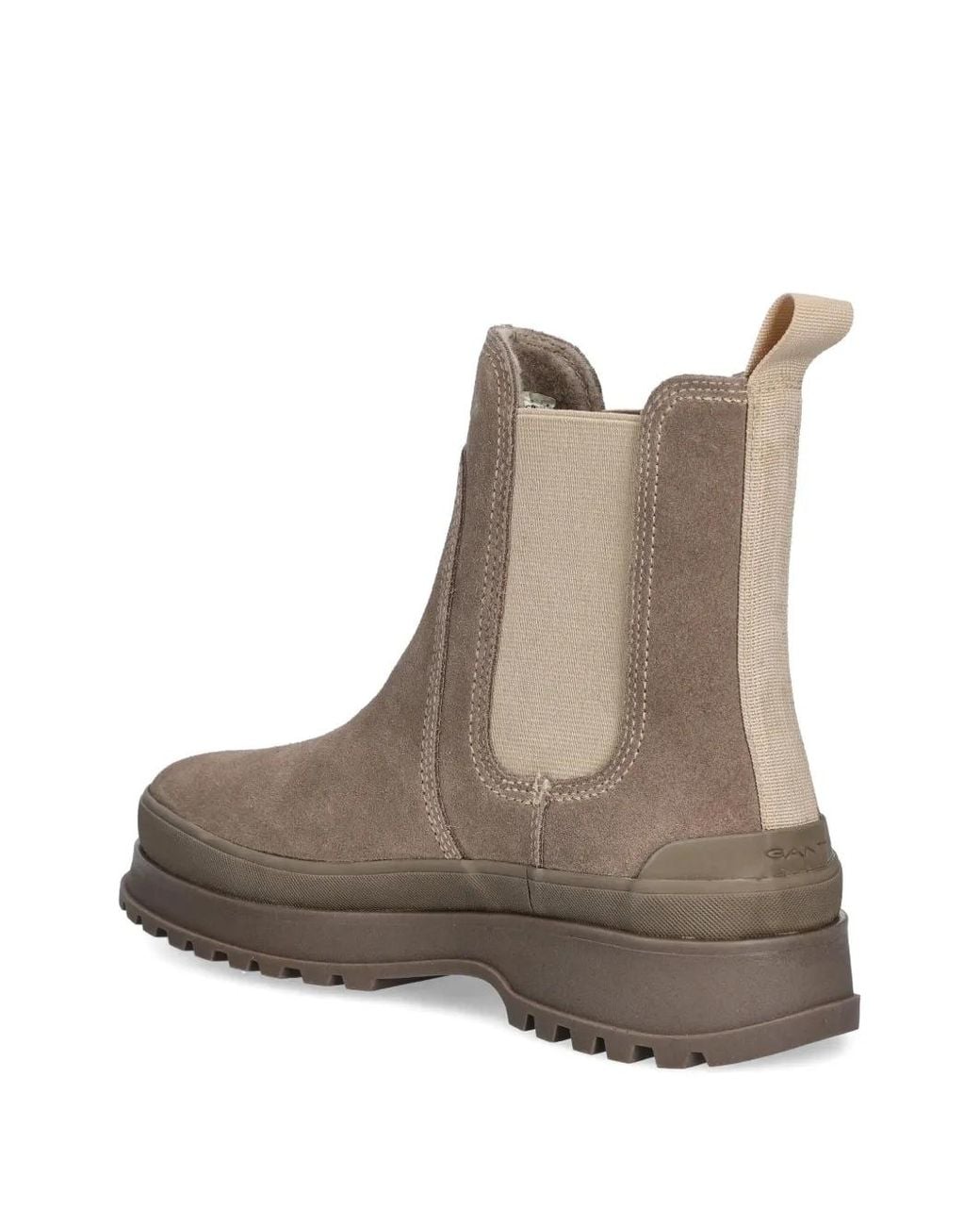 Gant Brown Pull-Tab Lug-Sole Chelsea Boots