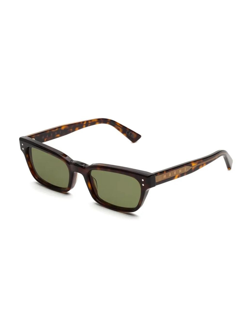 Marni Black Floosa Rectangle-Frame Sunglasses