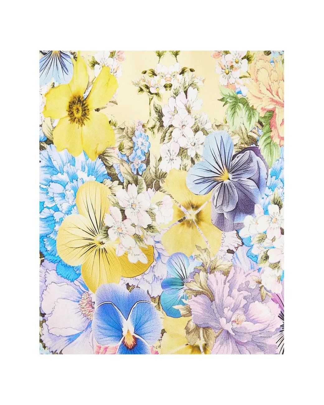 Camilla Metallic Robe En Soie Darling Buds À Fleurs