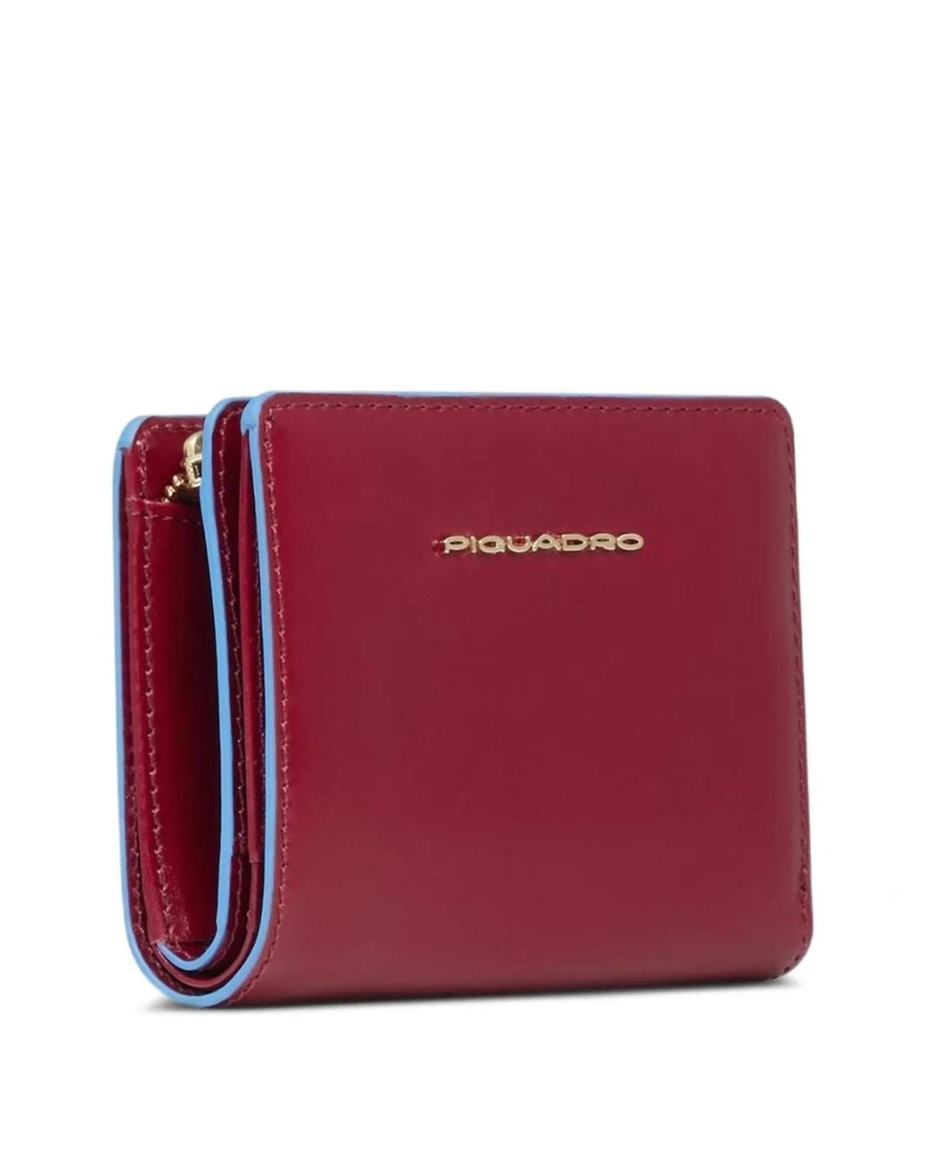 Piquadro Red Bifold Design Wallet
