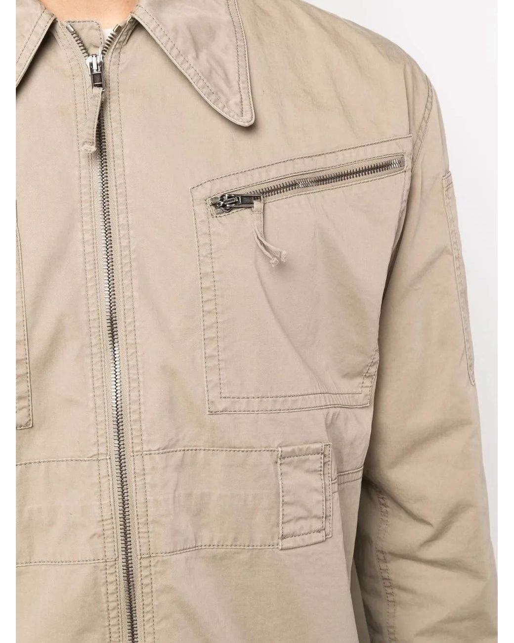 Maison Margiela Lichtgewicht Jack in het Natural voor heren