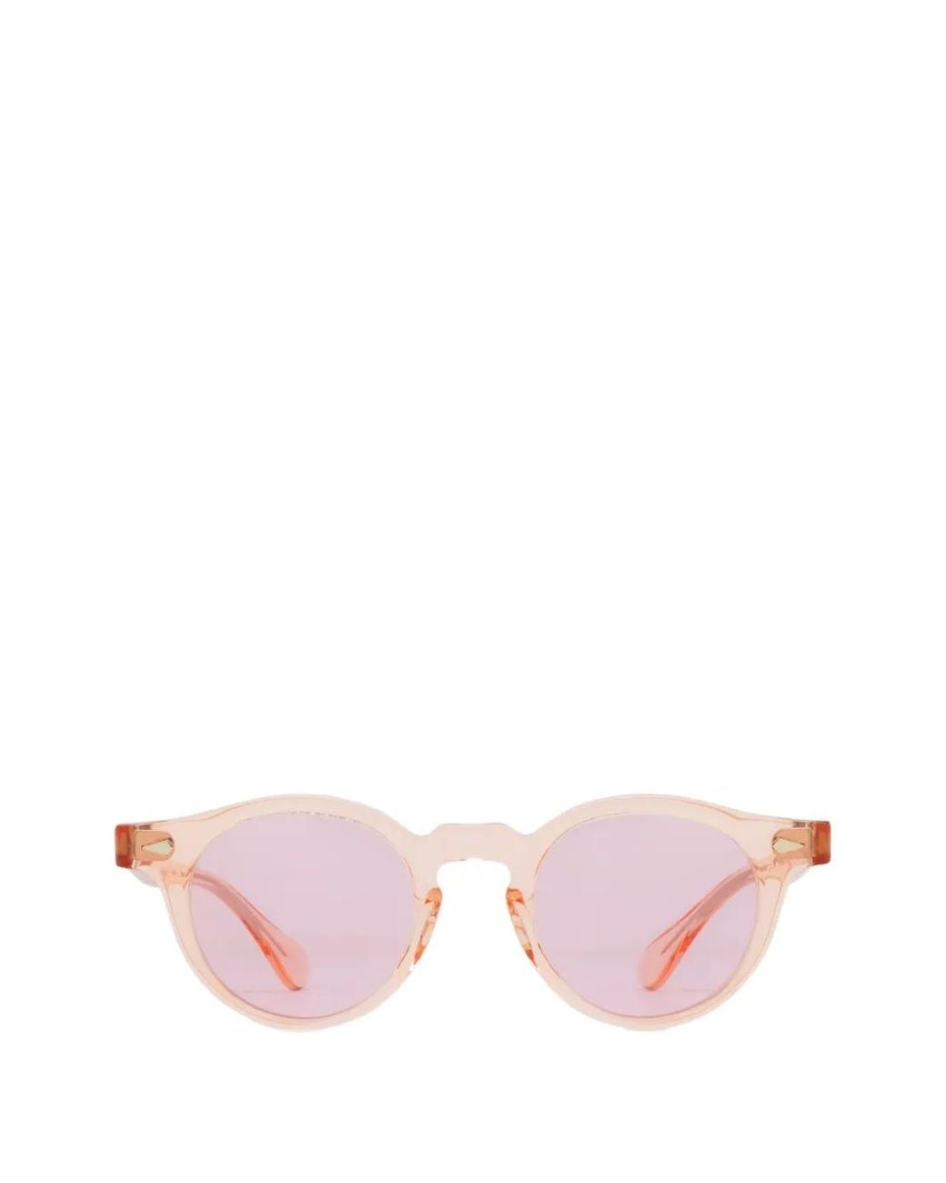 JULIUS TART Pink Lunettes De Soleil Harold Sun À Monture Ronde