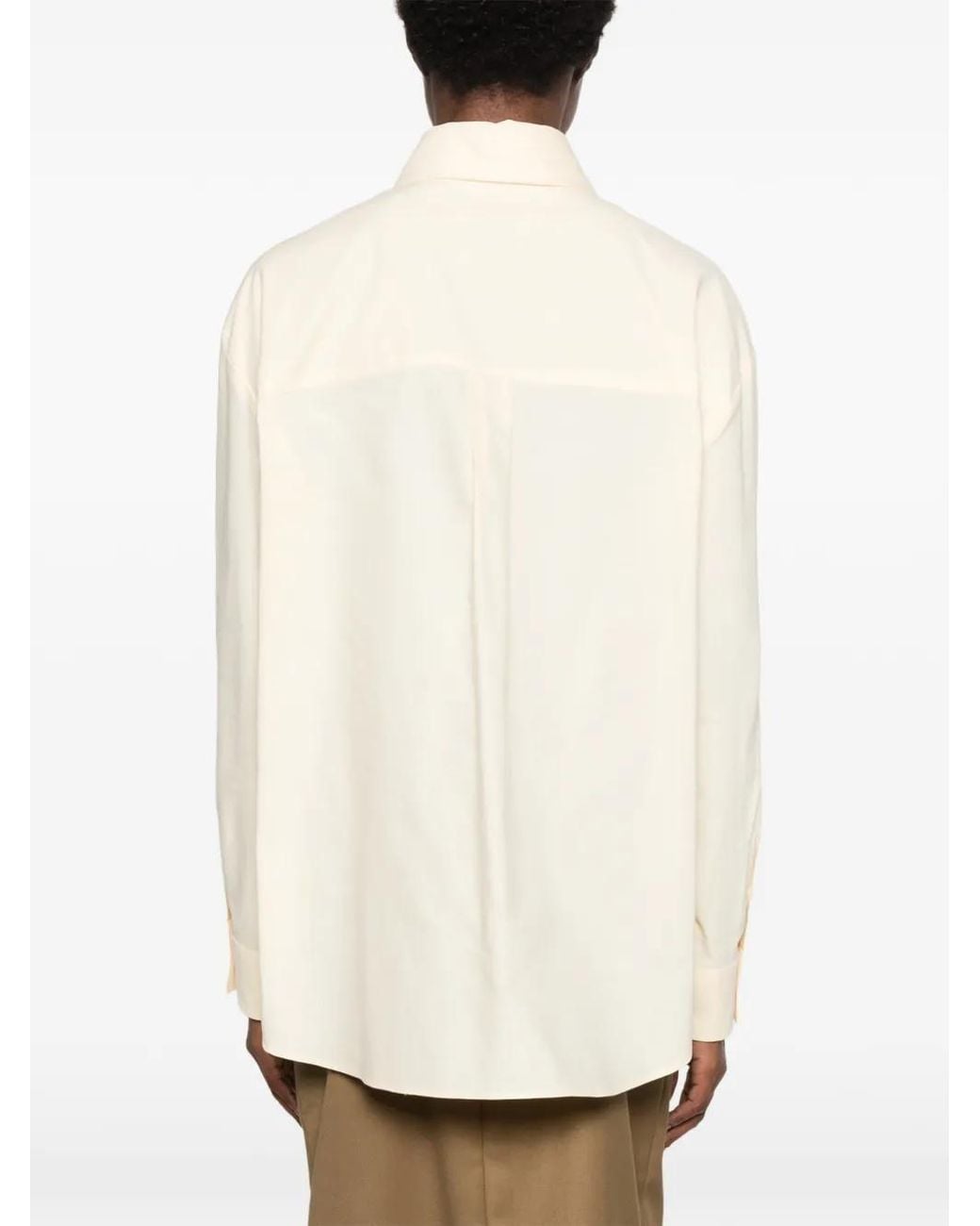 Manuel Ritz White Button-Down Long-Sleeve Shirt