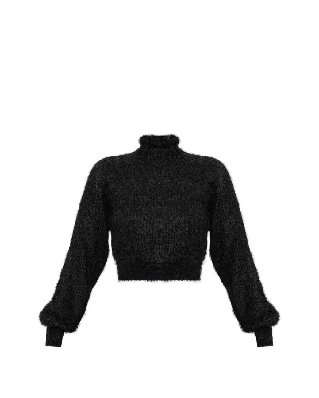 Max Mara Black Mélange Mohair Yarn Jumper