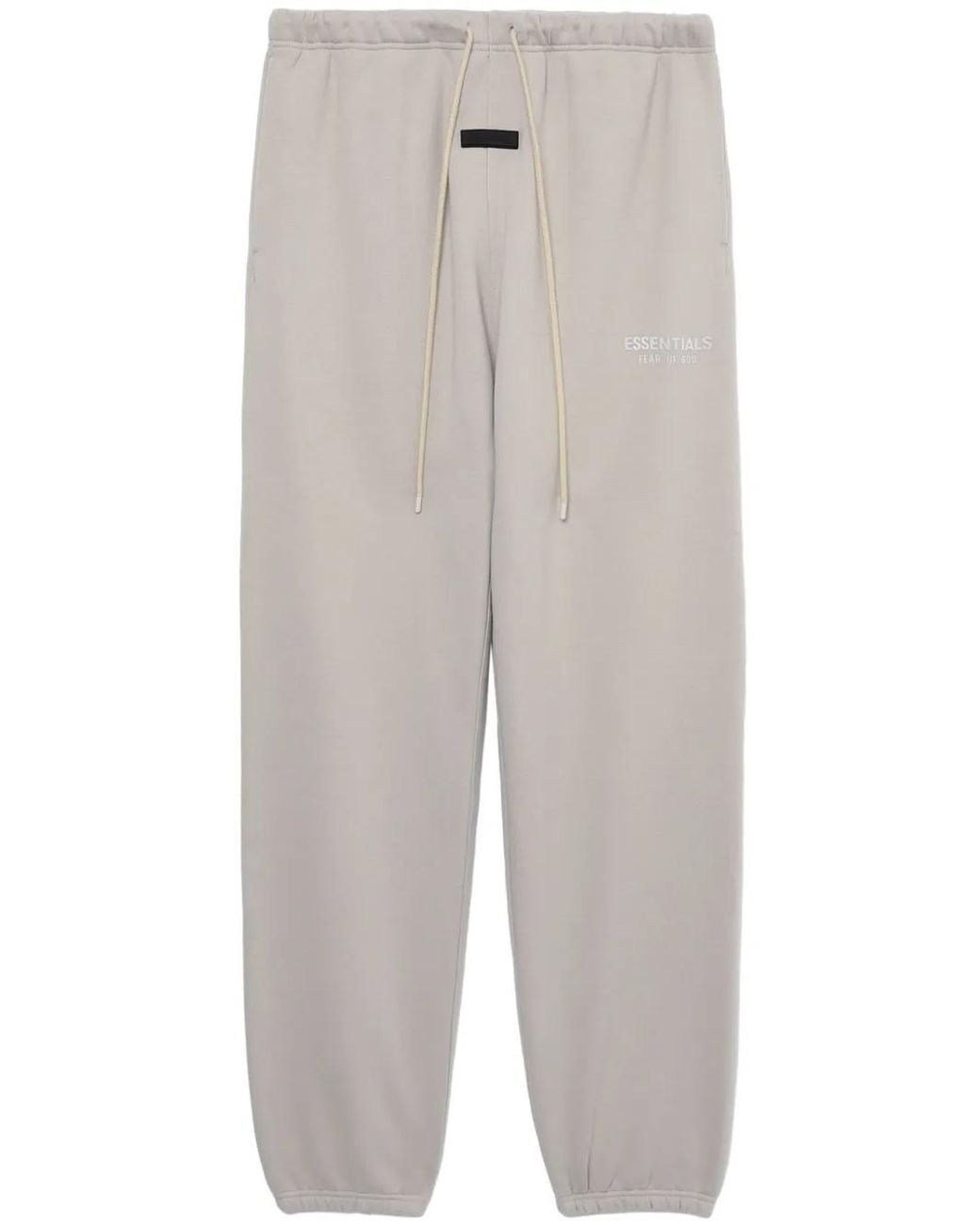 Fear Of God Gray Logo-Print Jersey Track Pants for men