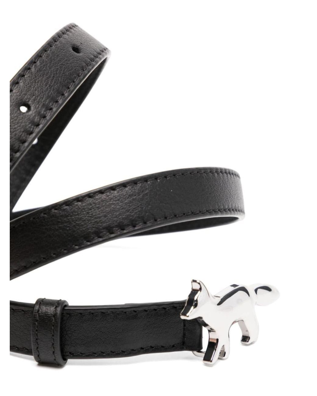 MAISON KITSUNÉ FOX HEAD BELT Maison Kitsuné Brown Fox Head Belt Maison Kitsune