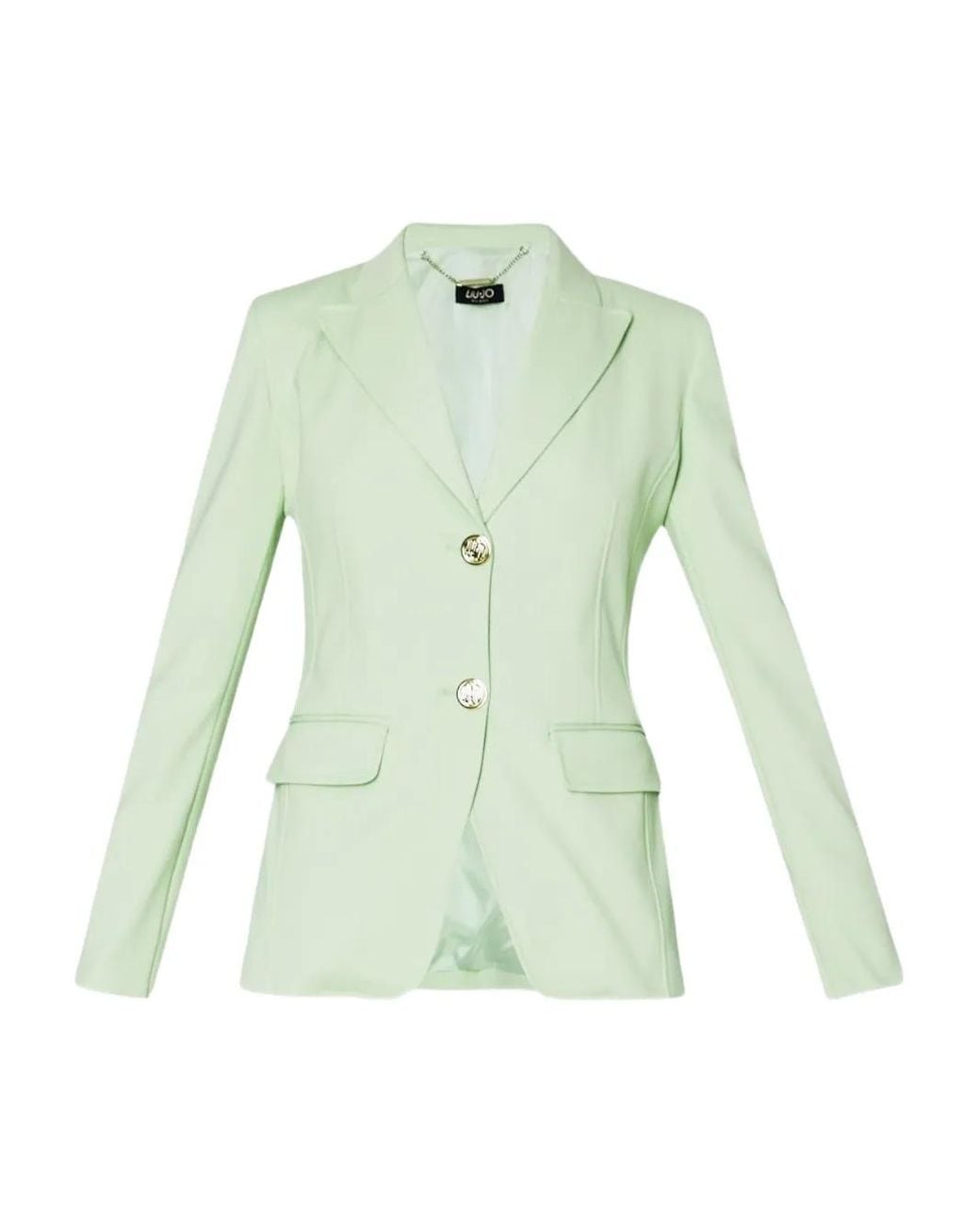 Liu Jo Green Buttoned Jacket