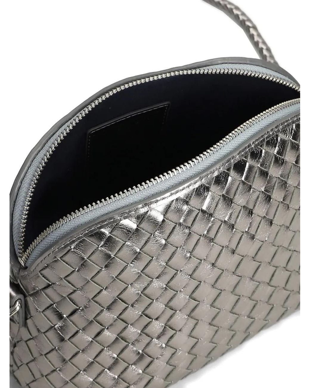 Dragon Diffusion Gray Fellini Woven Cross Body Bag