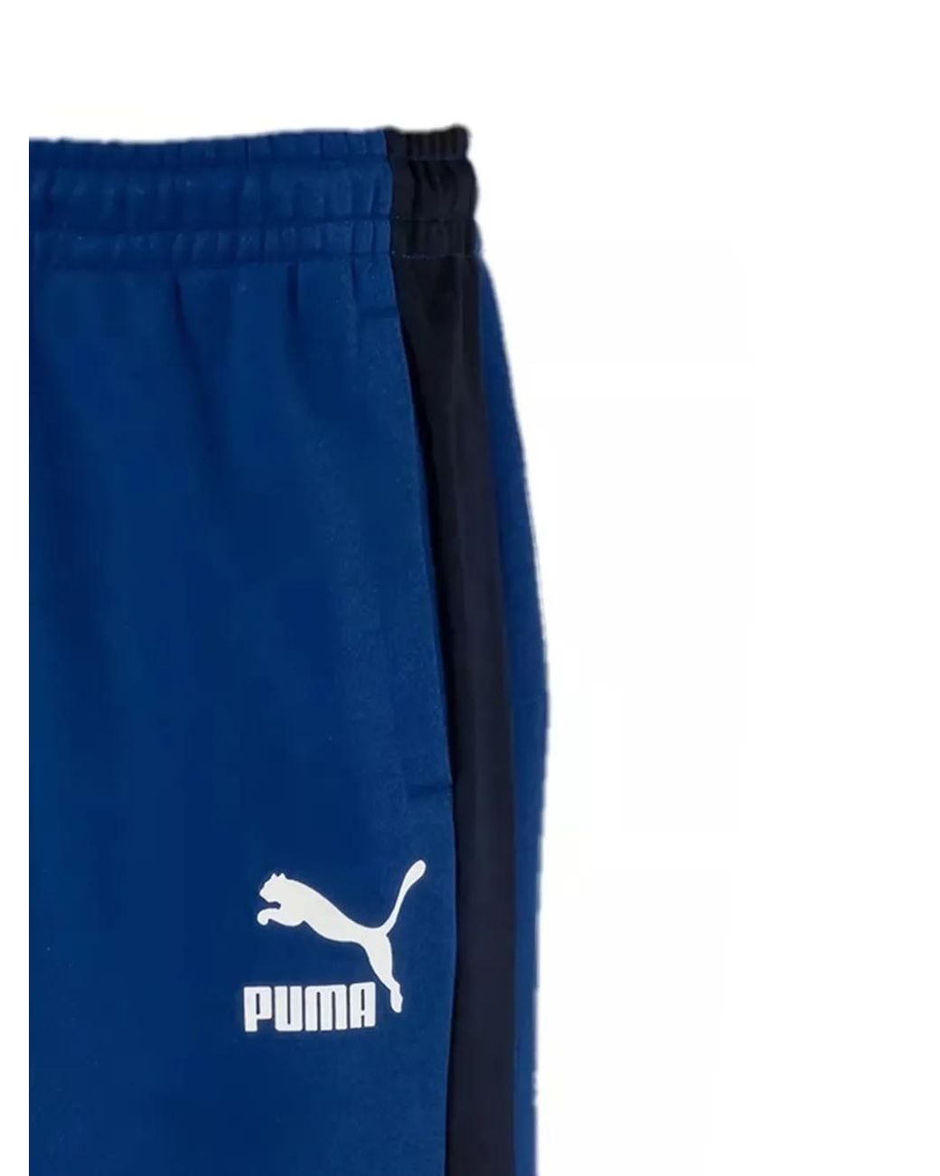 PUMA Blue Side-Stripe Sweatpants for men