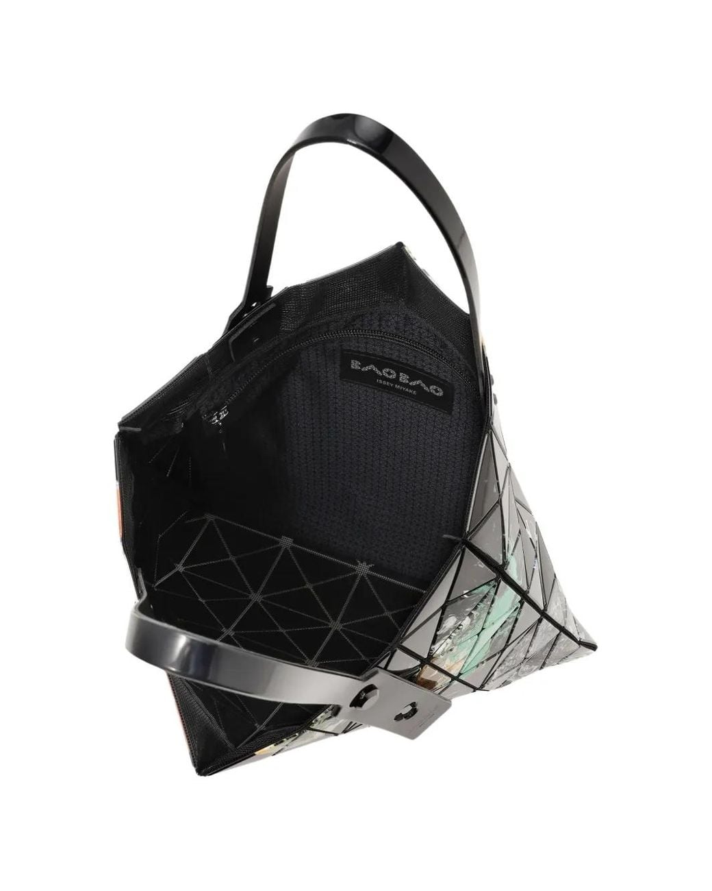 Issey Miyake Black Cosmic Printed Geometric Tote Bag