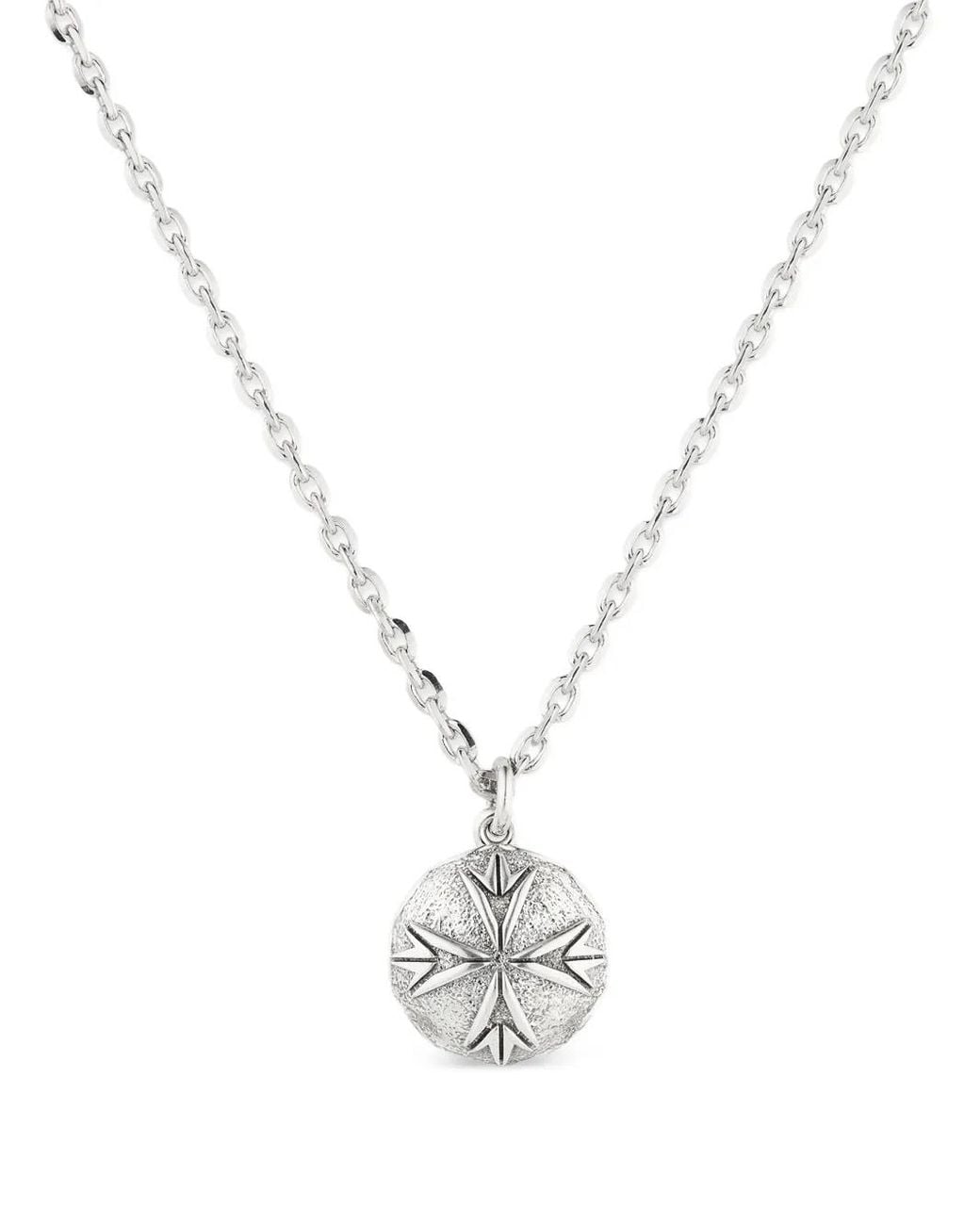 Emanuele Bicocchi White Scudo Logo Necklace