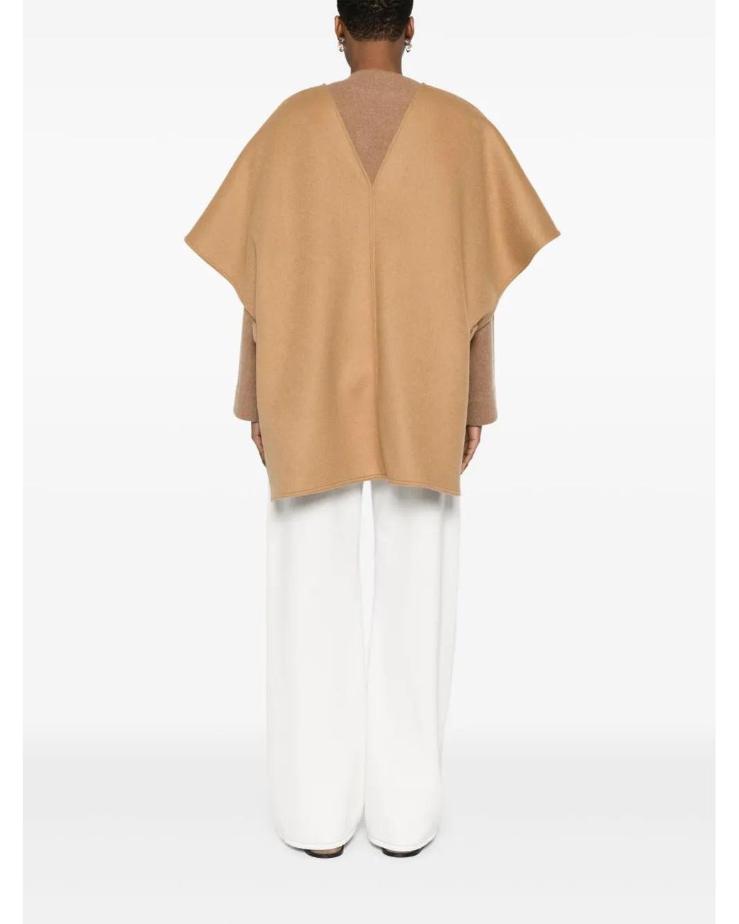 Moncler Natural Wool-Blend Poncho
