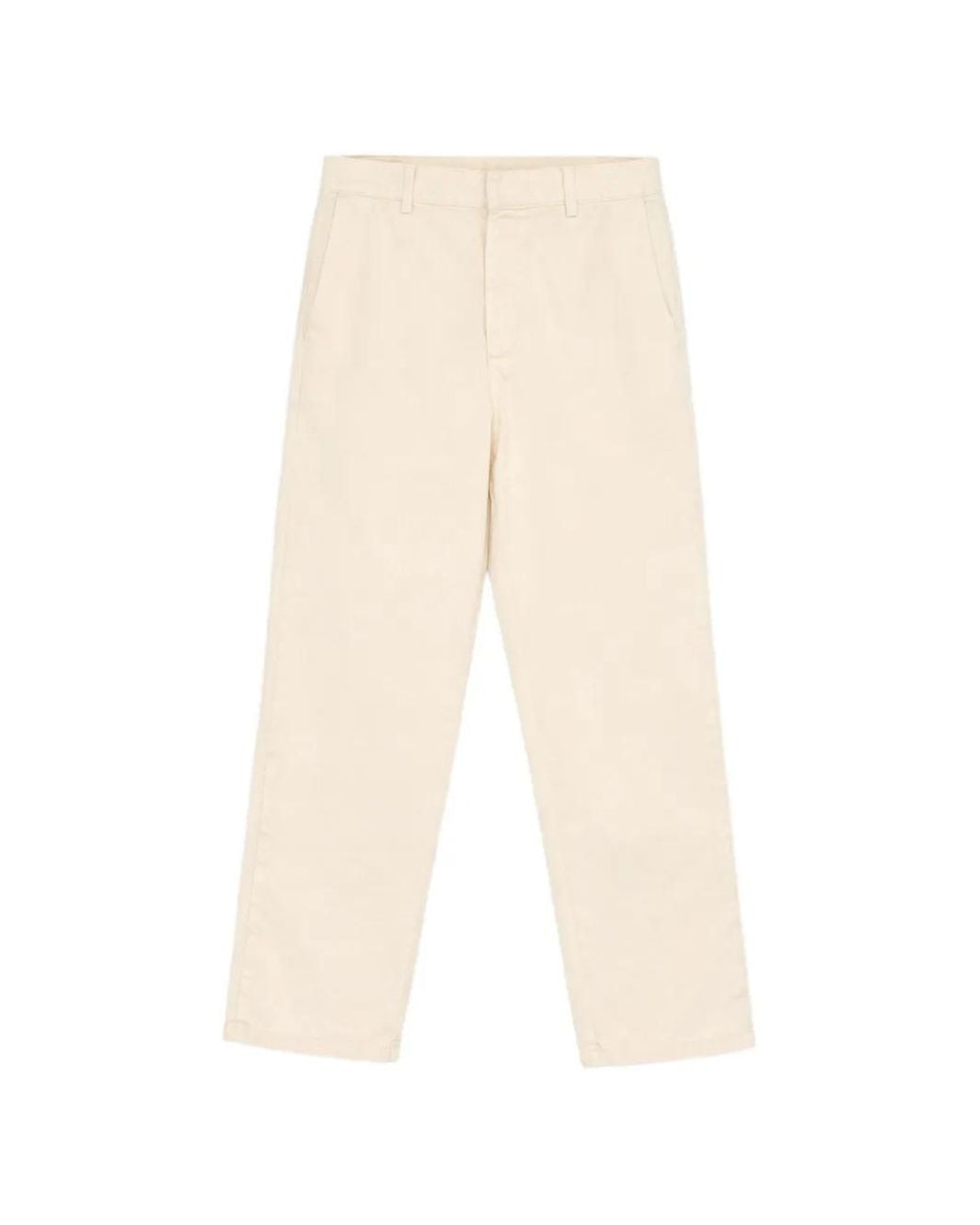 Fortela White Pantalon Maine En Coton for men