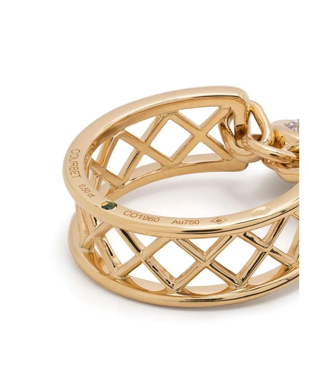 COURBET Metallic 18Kt Recycled Diamond Ring