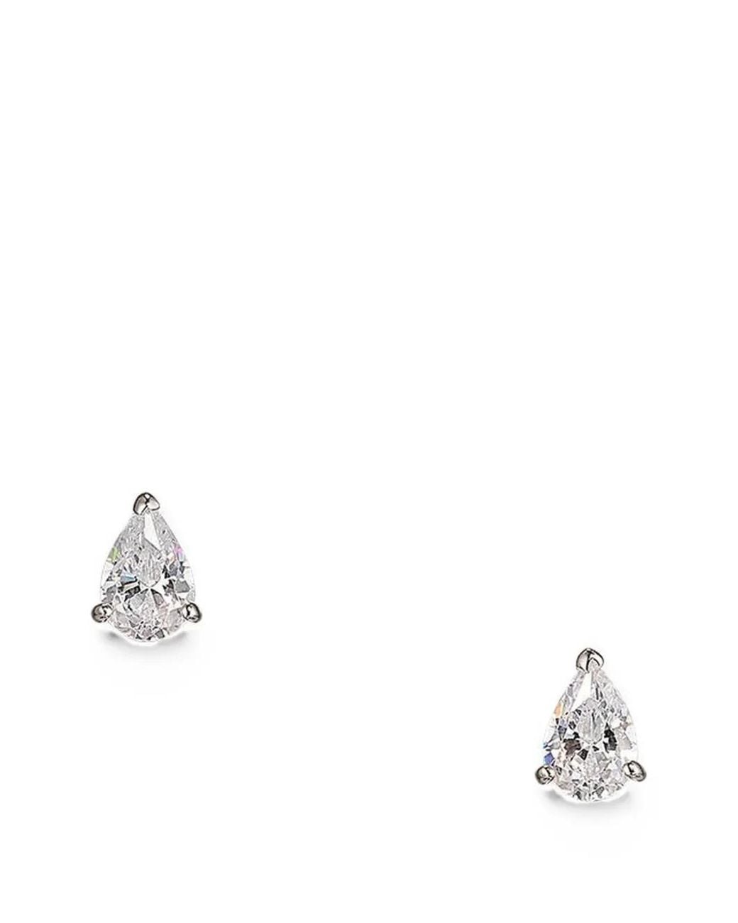 Anabela Chan White Twinkle Ear-Jacket Earrings