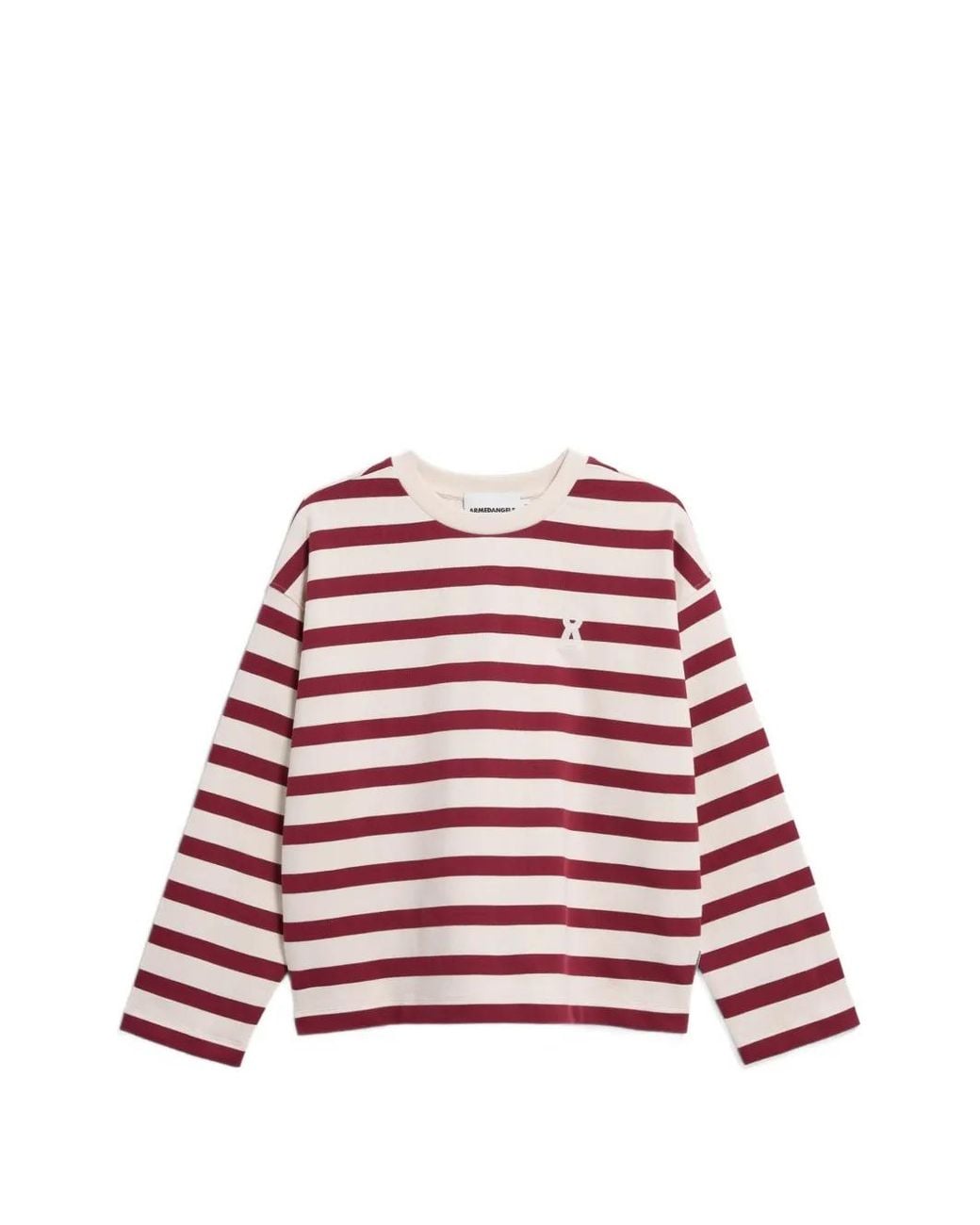 ARMEDANGELS Red Iconic Å Frankaa Striped Sweatshirt