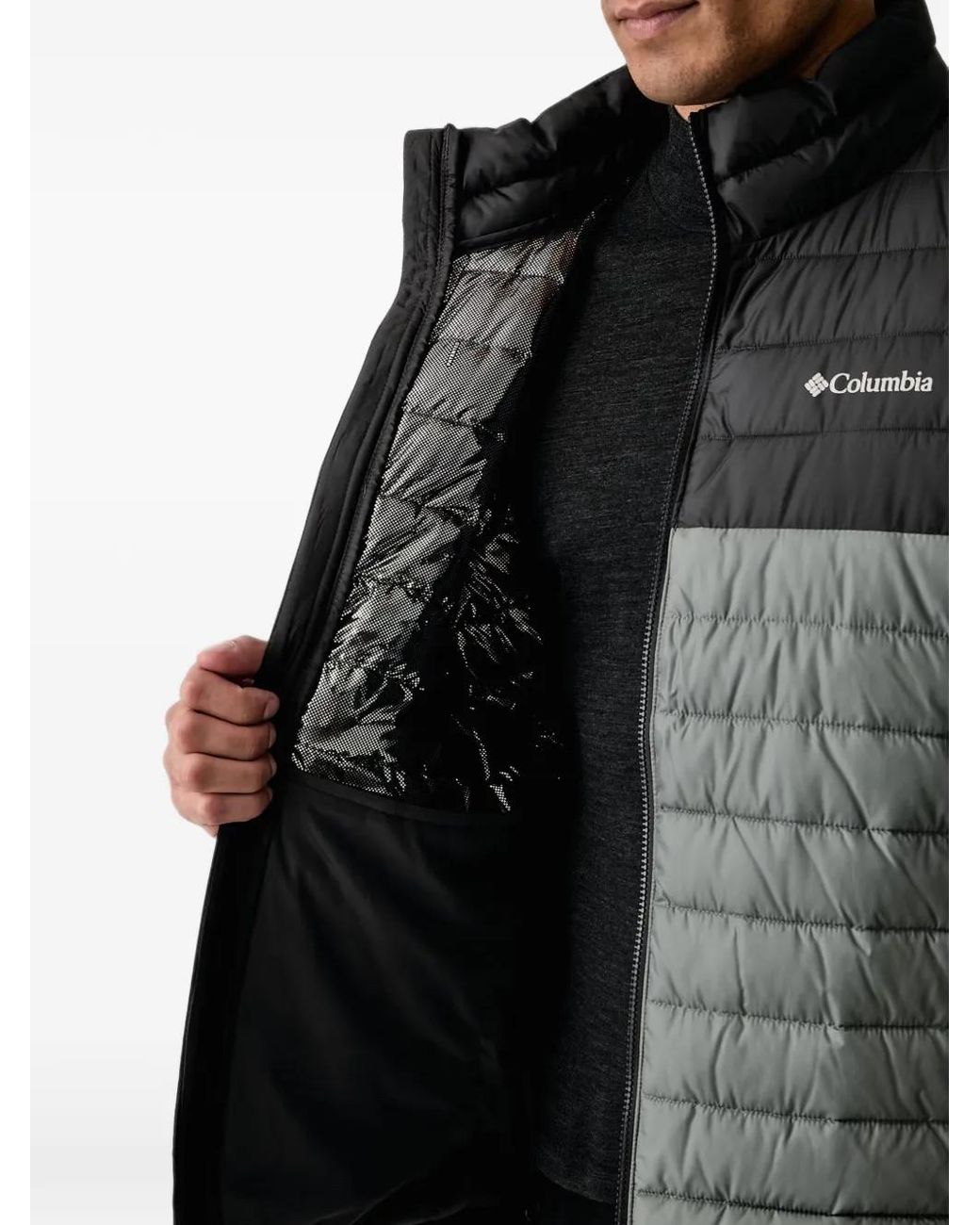 Columbia Gray Powder Lite Ii Quilted Jacket for men