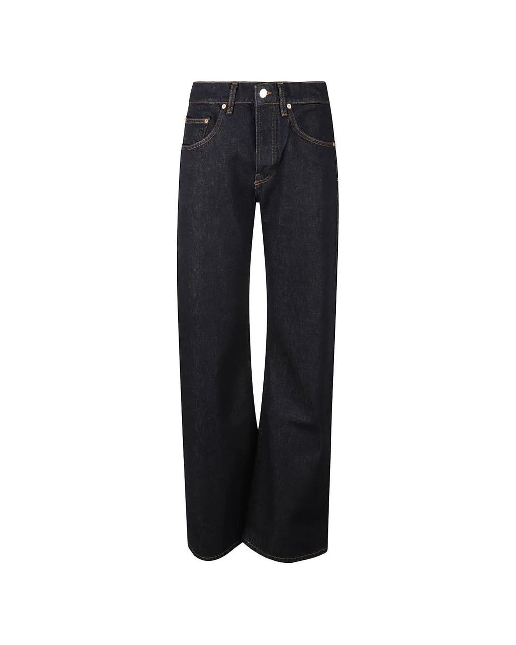 Donna Brasil Blue Jean Ample À Coutures Contrastantes