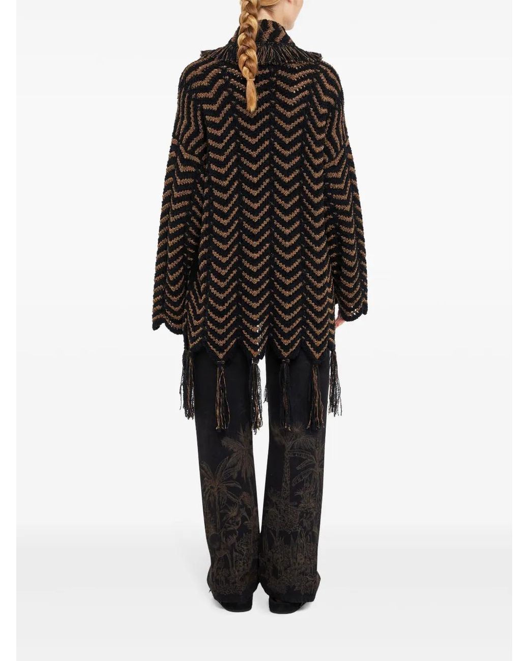Alanui Black Shady Beach Single-Breasted Coat