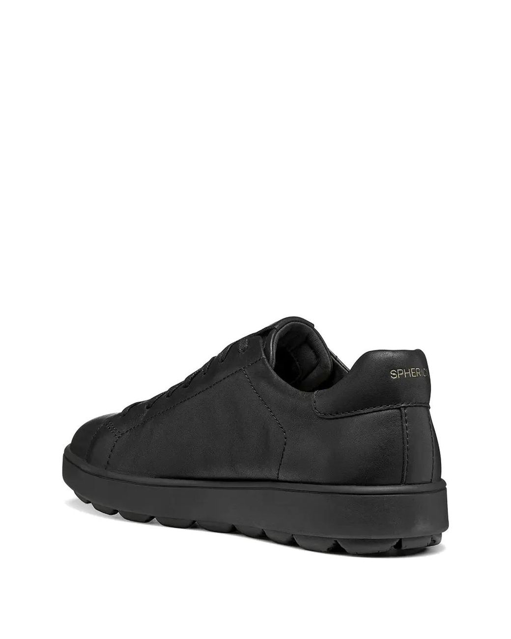 Geox Black Spherica Ecub-1 Lace-Up Sneakers for men