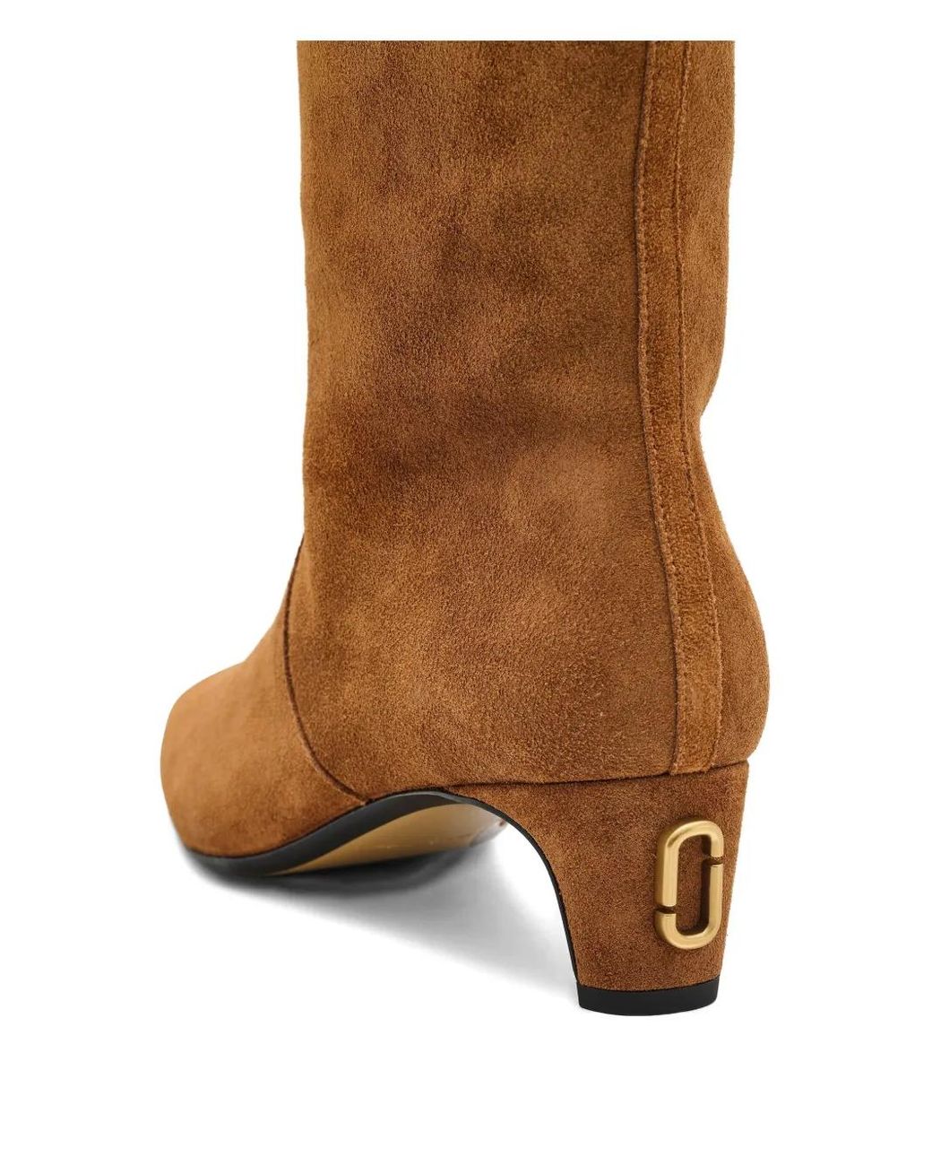 Marc Jacobs Brown Suede Boots With Pointed Toes