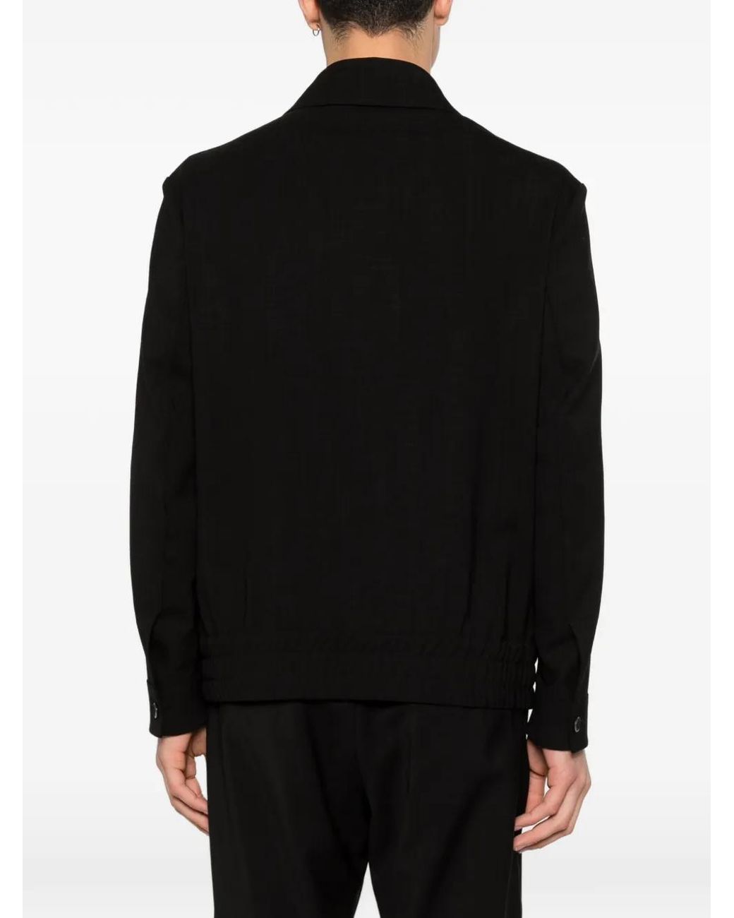 Barena Black Zip Jacket for men