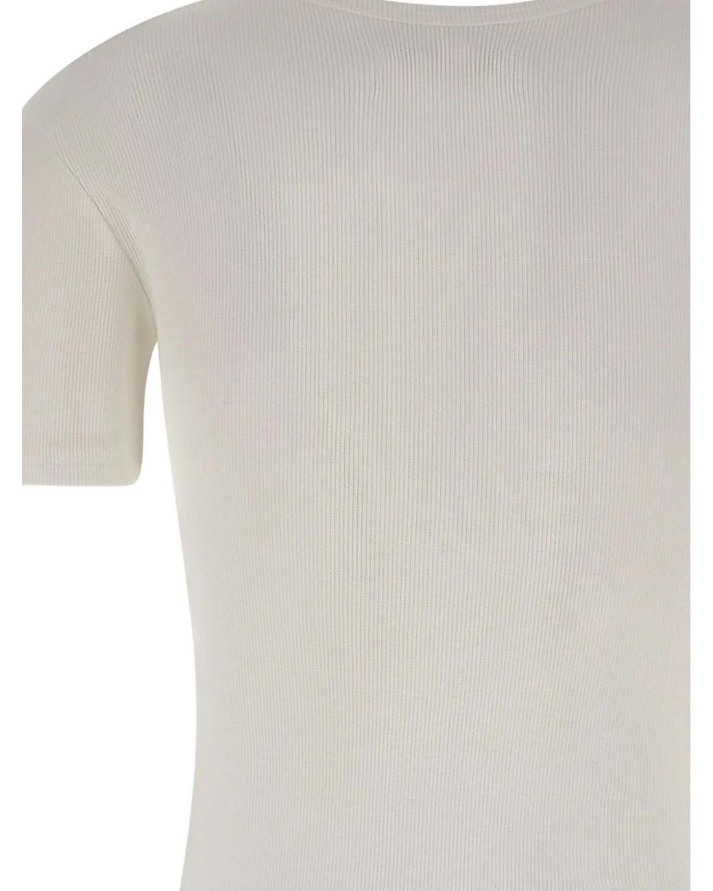 Vivienne Westwood Gray Orb-Embellished Ribbed Bodysuit