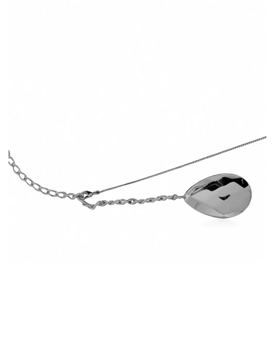 Maison Margiela White Collier À Pendentif