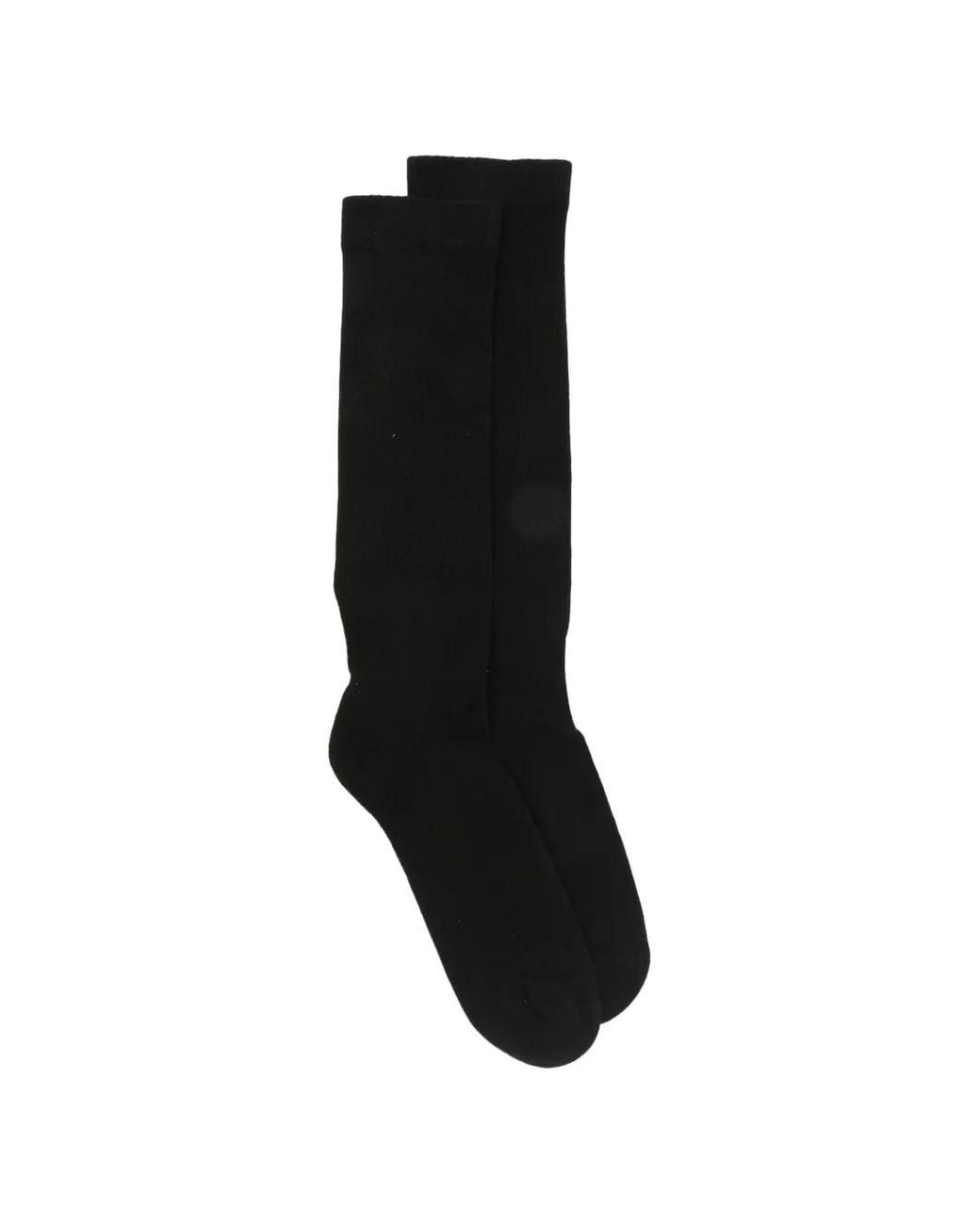 Rick Owens Black Temple Pentagram Knee-High Socks for men